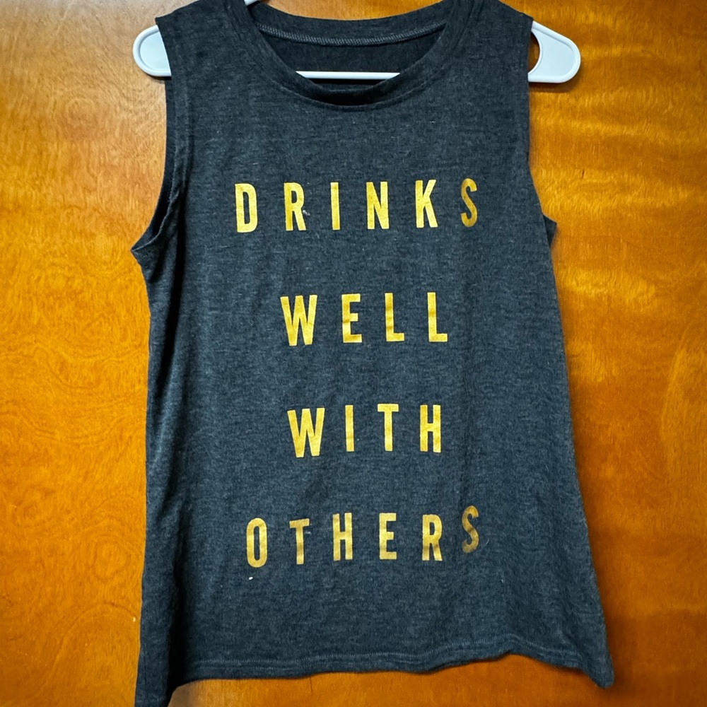 Dark gray tank top